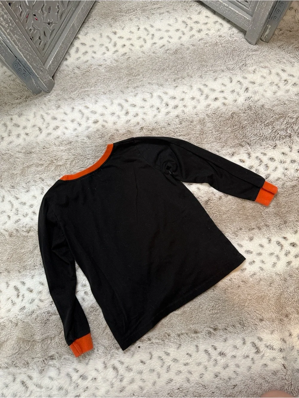 Glow in the Dark ghost pajama set boy size 7 Halloween loungewear trick or treat
